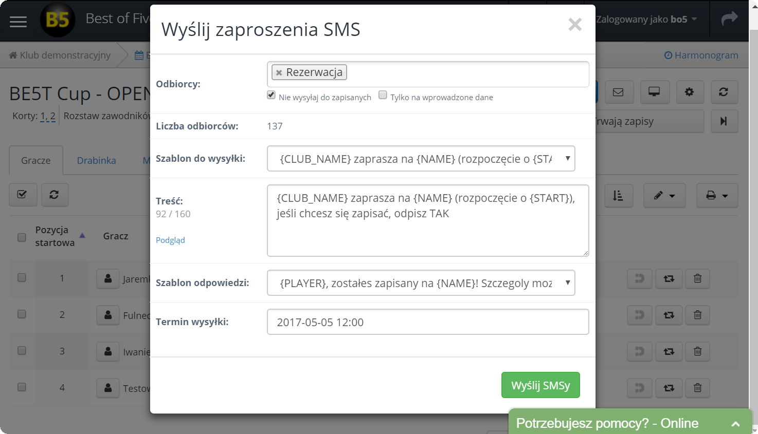 Wysyłaj zaproszenia na wydarzenia